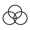 Three interlocking circles symbolizing unity